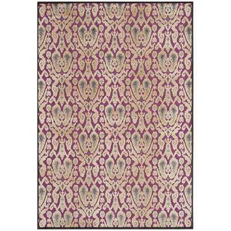 Safavieh Paradise Power Loomed Rectangle Rug- Anthracite - Fuchisa- 5 Ft. 3 In. X 7 Ft. 6 In. PAR157-2380-5